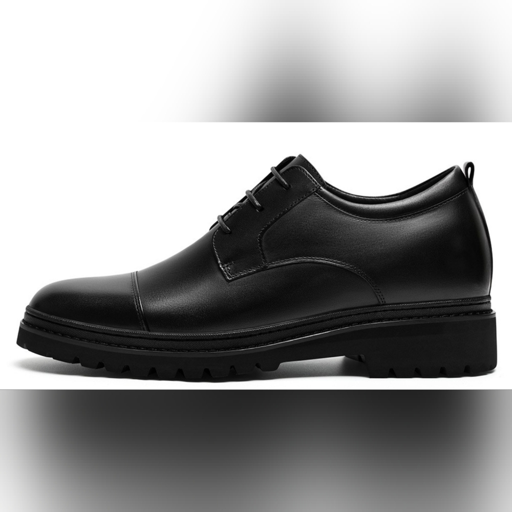 New CMR Men's Chamaripa Height Increasing Leather Oxford Shoes - Picture 7 of 15